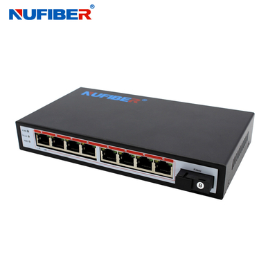 NuFiber 9の港POEの電源スイッチの帯域幅1.8Gbps Poe繊維媒体のコンバーター
