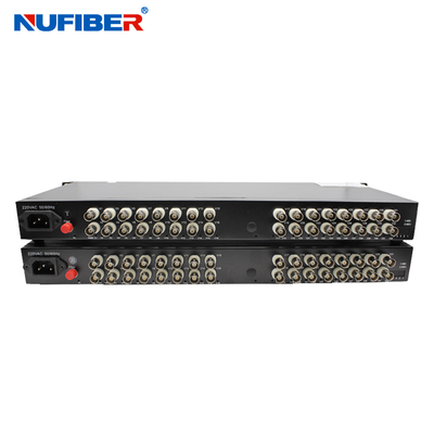 32BNCビデオ光学多重交換装置の繊維光学のビデオ送信機および受信機