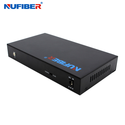 NuFiber 9の港POEの電源スイッチの帯域幅1.8Gbps Poe繊維媒体のコンバーター
