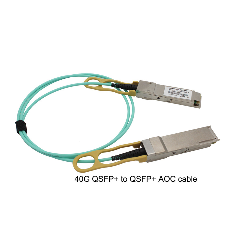 40G QSFP28 AOCケーブル、3mのデータ センタのための5m活動的な光ファイバケーブル